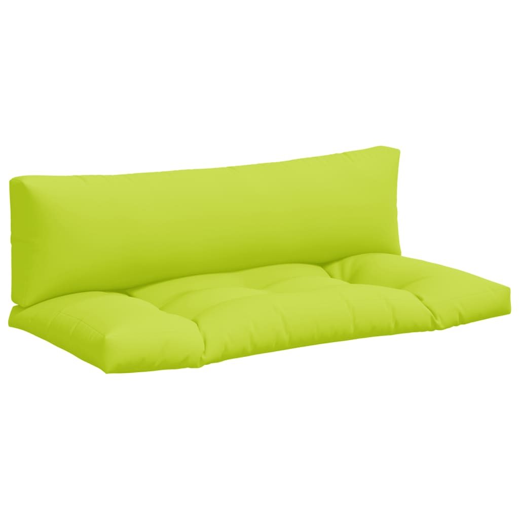 Cuscini per Divani in Pallet 2 pz Verde Intenso in Tessuto 314656