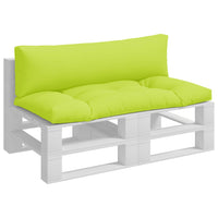 Cuscini per Divani in Pallet 2 pz Verde Intenso in Tessuto 314656