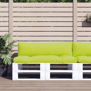 Cuscini per Divani in Pallet 2 pz Verde Intenso in Tessuto 314656