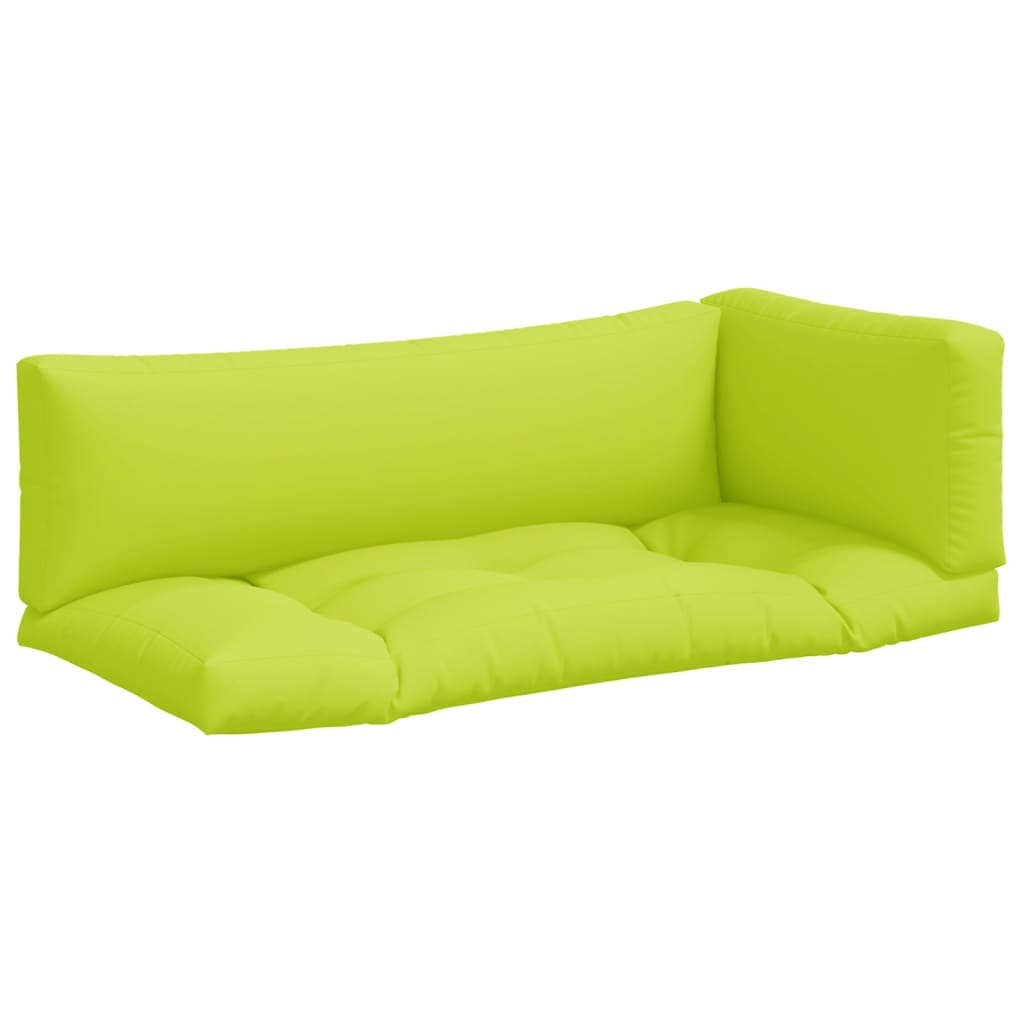 Cuscini per Pallet 3 pz Verde Intenso in Tessuto 314668