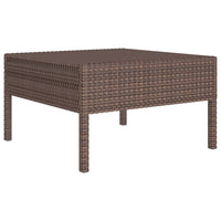 Set Divani da Giardino 9 pz con Cuscini in Polyrattan Marrone cod mxl 37802