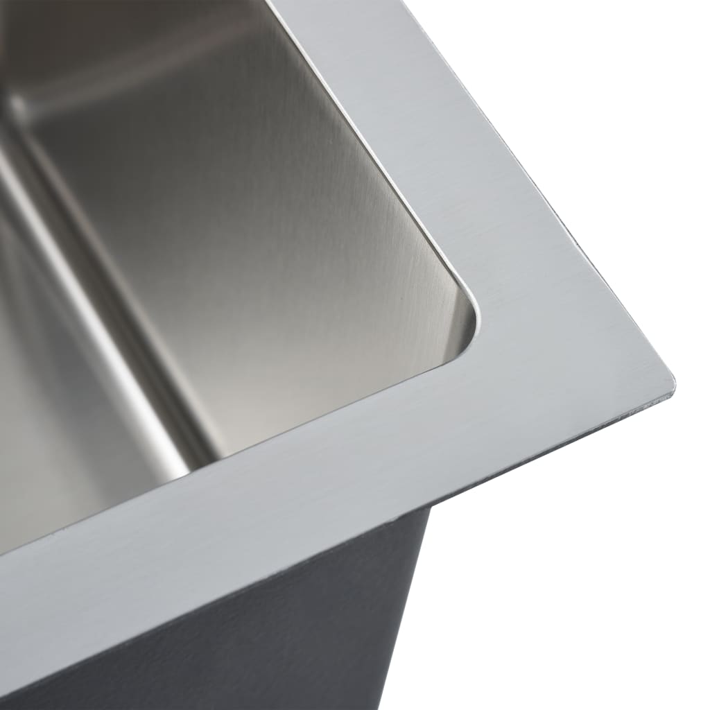 Lavello da Cucina Lavorato a Mano in Acciaio Inox cod mxl 48624