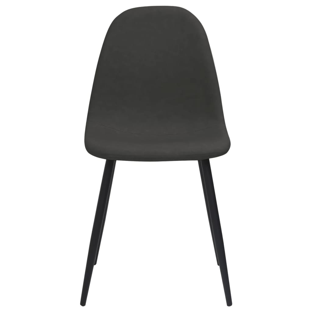 Sedie da pranzo 4 pz 45x54,5x87 cm Nero in Similpelle 325641