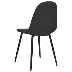 Sedie da pranzo 4 pz 45x54,5x87 cm Nero in Similpelle 325641