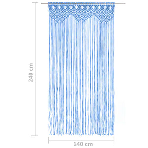 Tenda Macramè Blu 140x240 cm in Cotone 323989