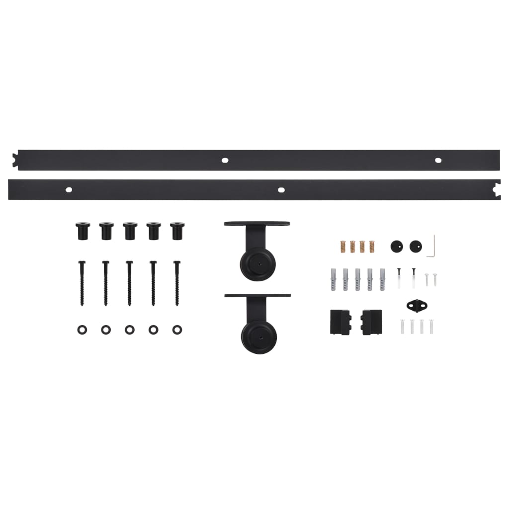 Porta Scorrevole con Set Hardware 80x210 cm in Legno di Pino 3057585