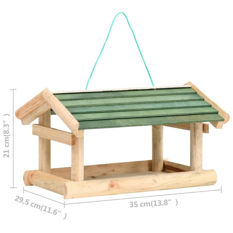 Mangiatoia per Uccelli in Legno Massello 35x29,5x21cm cod mxl 48949