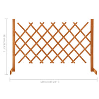 Traliccio da Giardino Arancione 120x90 cm Massello di Abete 314824