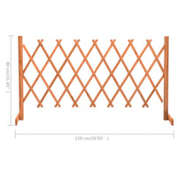 Traliccio da Giardino Arancione 150x80 cm Massello di Abete 314826