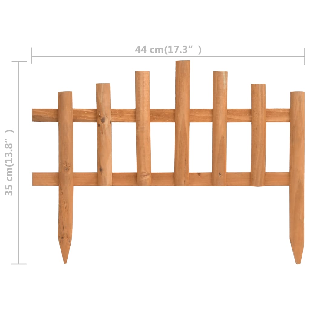 Bordature per Prato 10 pz in Legno di Abete 4,4 m