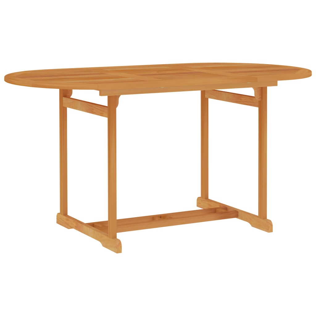 Tavolo da Giardino 150x90x75 cm in Legno Massello di Teak 315102