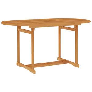 Tavolo da Giardino 150x90x75 cm in Legno Massello di Teak 315102