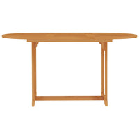 Tavolo da Giardino 150x90x75 cm in Legno Massello di Teak 315102