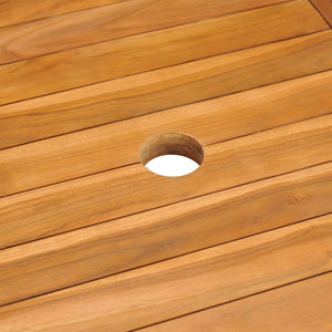 Tavolo da Giardino 150x90x75 cm in Legno Massello di Teak 315102