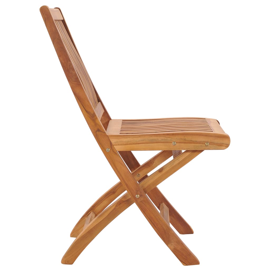 Sedie da Giardino Pieghevoli 2 pz in Legno Massello di Teak cod mxl 60440