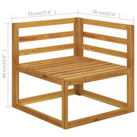 Set Divani da Giardino 4 pz con Cuscini Crema in Legno Acacia 3057632