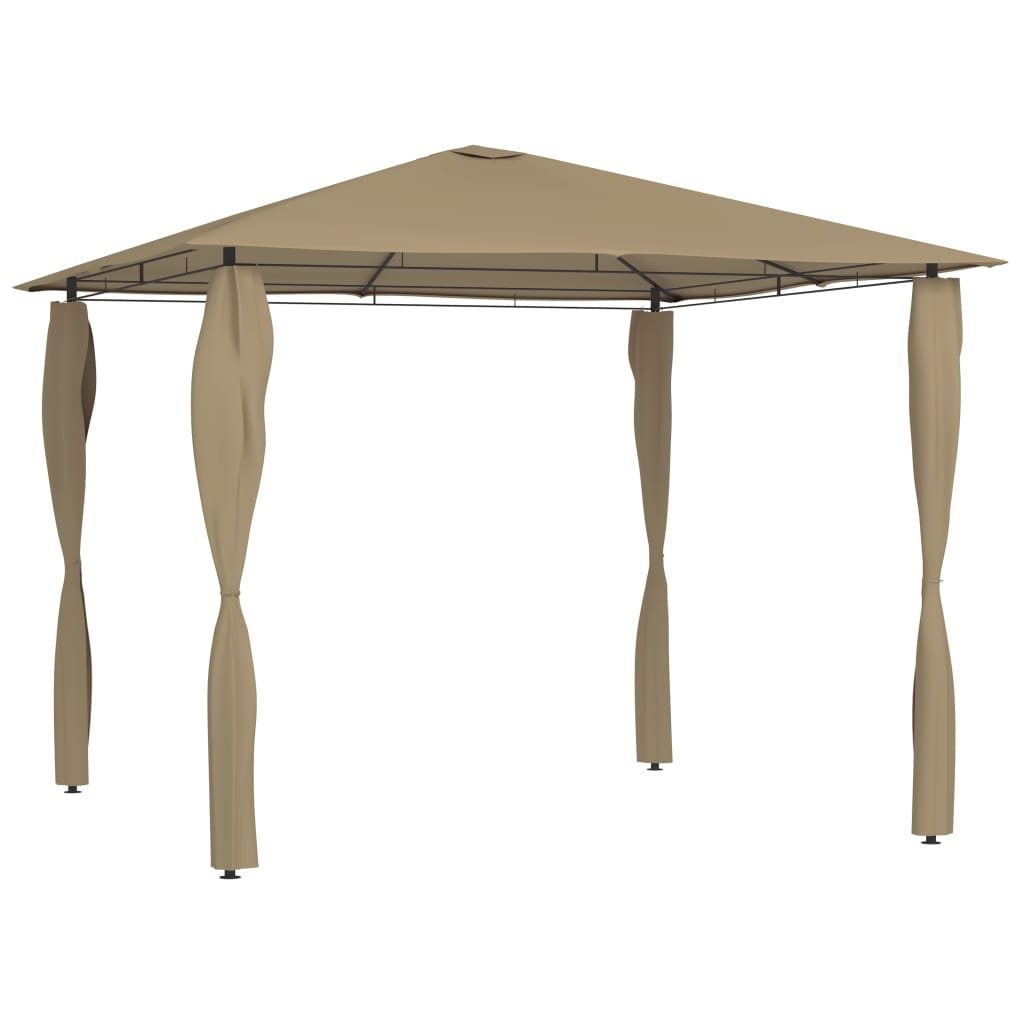 Gazebo con Montanti Rivestiti 3x3x2,6 m Talpa 160 g/m² 313606