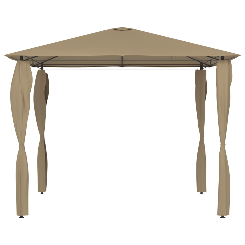 Gazebo con Montanti Rivestiti 3x3x2,6 m Talpa 160 g/m² 313606