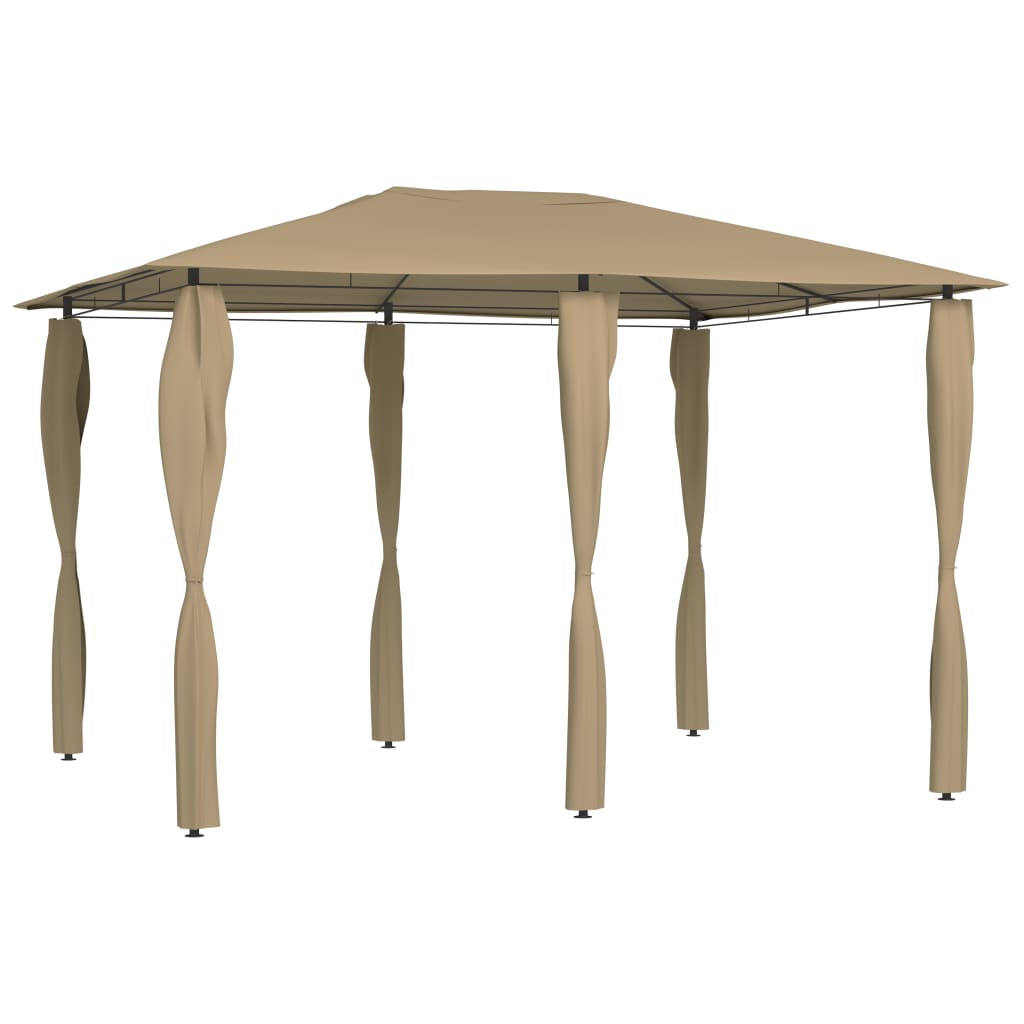 Gazebo con Montanti Rivestiti 3x4x2,6 m Talpa 160 g/m² 313612