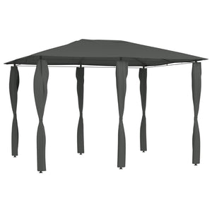 Gazebo con Montanti Rivestiti 3x4x2,6 m Antracite 160 g/m² cod mxl 65933