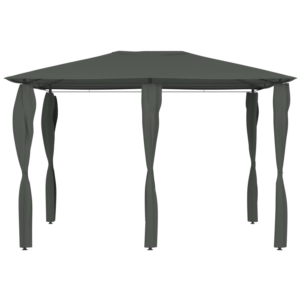 Gazebo con Montanti Rivestiti 3x4x2,6 m Antracite 160 g/m² cod mxl 65933