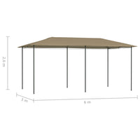 Gazebo 2,98x5,3x2,59 m Grigio Talpa 160 g/m² 313621