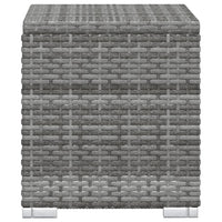 Lettini Prendisole con Tavolino 3 pz in Polyrattan Grigio cod mxl 9358