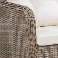 Set da Pranzo da Giardino 11 pz in Polyrattan Marrone cod mxl 41335