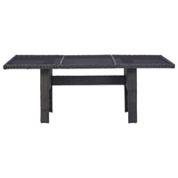 Set da Pranzo da Giardino 11 pz in Polyrattan Nero cod mxl 37836