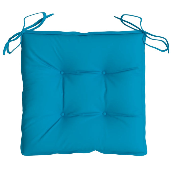 Cuscini per Sedie 4 pz Blu Chiaro 40x40x7 cm in Tessuto cod mxl 68077