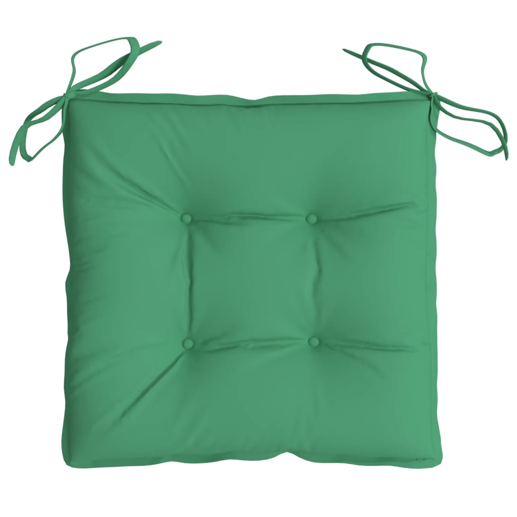 Cuscini per Sedia 4 pz 40x40x7 cm in Tessuto Oxford Verde 314876