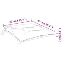 Cuscini per Sedia 4 pz Tortora 40x40x7 cm in Tessuto Oxford 314885