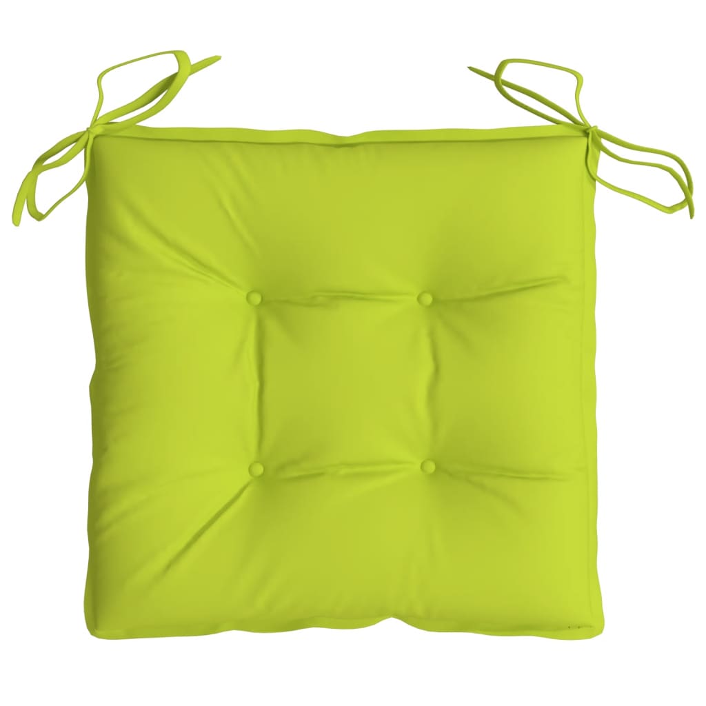 Cuscini per Sedia 2 pz Verde Intenso 50x50x7 cm Tessuto Oxford 314929