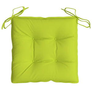 Cuscini per Sedia 2 pz Verde Intenso 50x50x7 cm Tessuto Oxford 314929