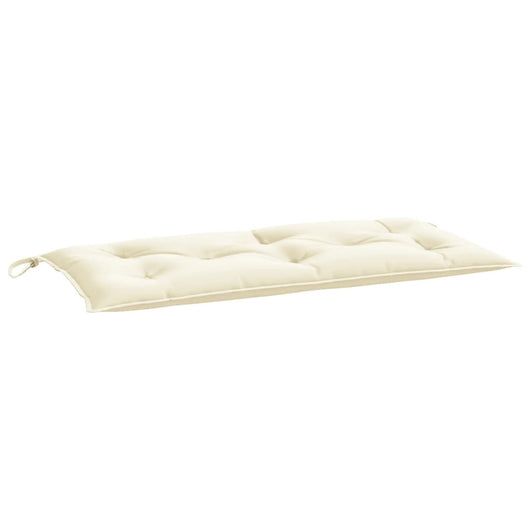 Cuscino per Panca da Giardino Bianco Crema 100x50x7 cm Tessuto cod mxl 53069