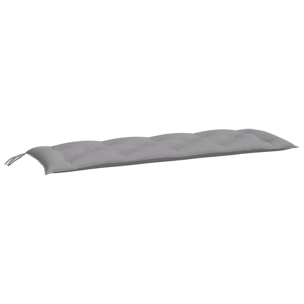 Cuscino per Panca da Giardino Grigio 150x50x7 cm in Tessuto cod mxl 68623