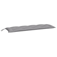 Cuscino per Panca da Giardino Grigio 150x50x7 cm in Tessuto cod mxl 68623