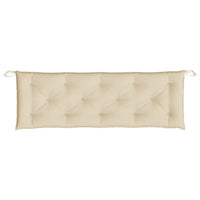 Cuscino per Panca da Giardino Beige 150x50x7 cm in Tessuto cod mxl 68619