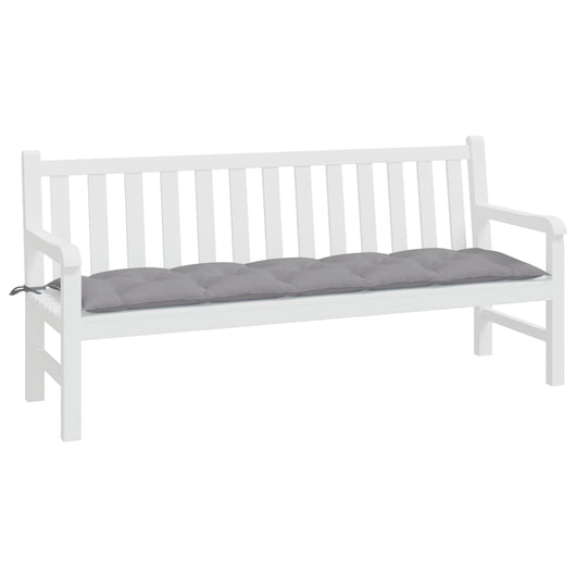 Cuscino per Panca da Giardino Grigio 180x50x7 cm in Tessuto cod mxl 68634