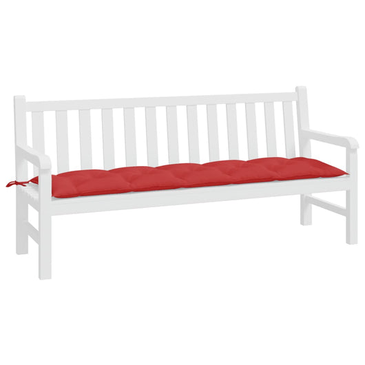 Cuscino per Panca da Giardino Rosso 180x50x7 cm in Tessuto cod mxl 48067