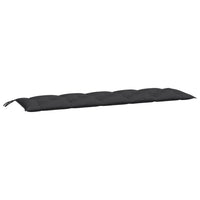 Cuscino per Panca da Giardino Nero 180x50x7 cm in Tessuto cod mxl 47001