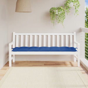 Cuscino per Panca Blu 180x50x7 cm in Tessuto Oxford 314978