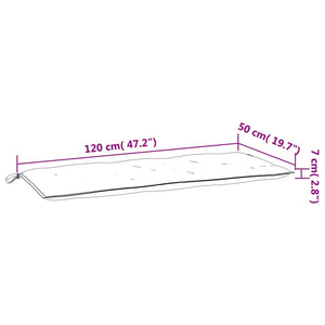 Cuscino per Dondolo Antracite 120 cm in Tessuto cod mxl 68632