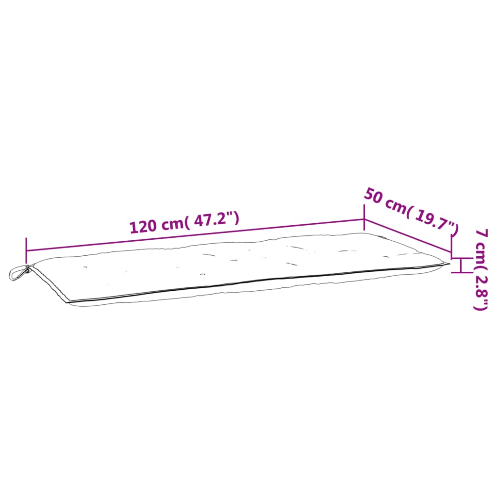 Cuscino per Dondolo Bianco Crema 120 cm in Tessuto cod mxl 50886