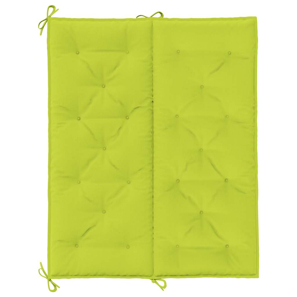 Cuscini per Panca 2 pz Verde Intenso 120x50x7 cm Tessuto Oxford 315015