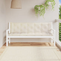 Cuscino per Panca Bianco Crema 180x(50+50)x7 cm Tessuto Oxford 315030