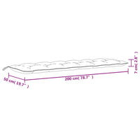 Cuscino per Dondolo Bianco 200 cm in Tessuto cod mxl 68103