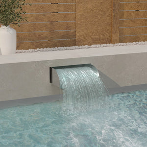 Cascata con LED 45x34x14 cm in Acciaio Inox 304 cod mxl 64350