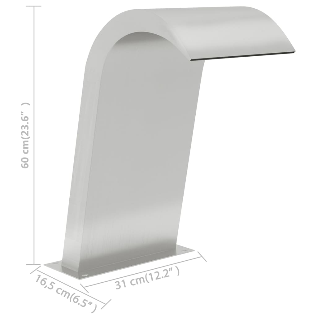 Fontana per Piscina 50x30x60 cm in Acciaio Inox 304 148880