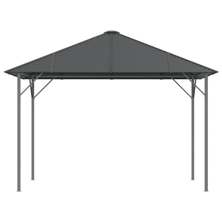 Gazebo con Tetto 3x3 m Antracite 315247